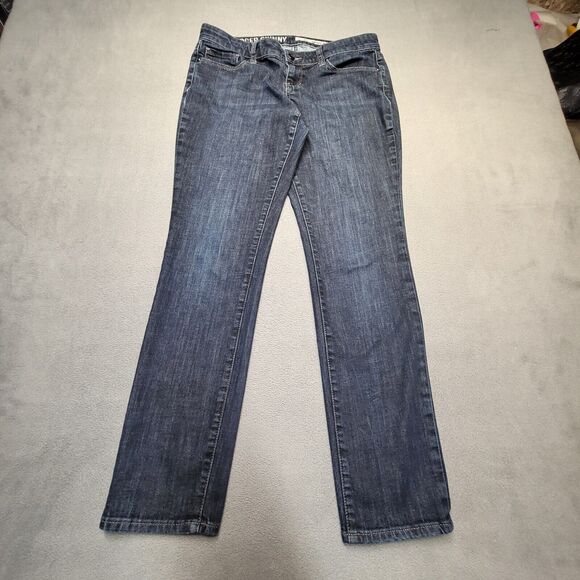 DKNY Jeans Womens 8P Blue Mercer Skinny Leg Stretch Denim Distressed - Picture 1 of 11